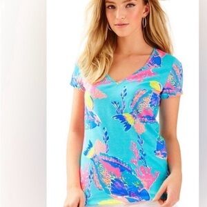 Lilly Pulitzer Michele Top in Shorely Blue